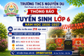 THÔNG BÁO TUYỂN SINH LỚP 6 NĂM HỌC 2026-2027